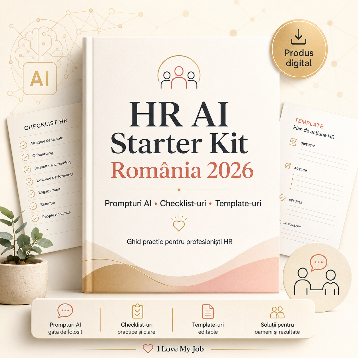 HR AI Starter Kit România 2026 – produs digital pentru HR